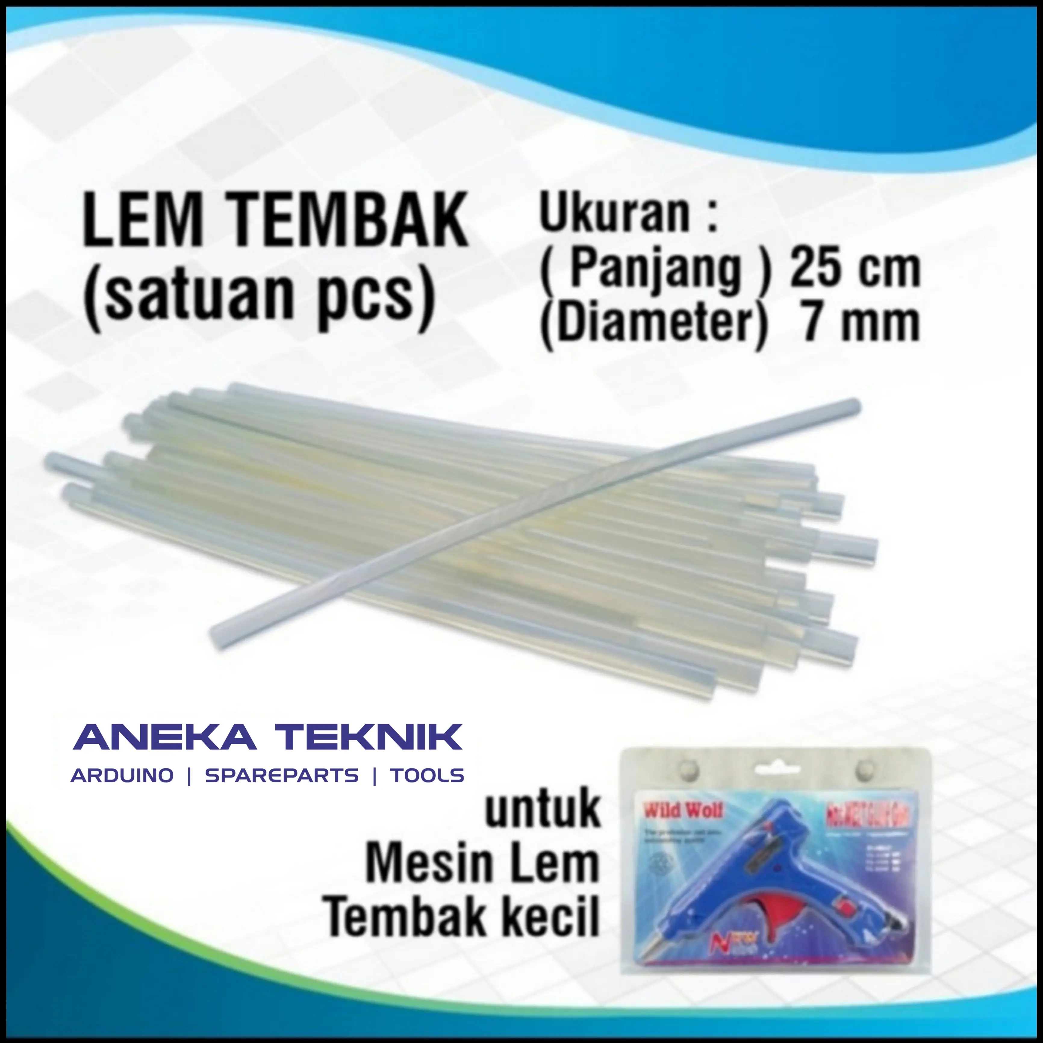 Lem Tembak Lilin/Glue Gun Stick Kecil ukuran panjang 25cm
