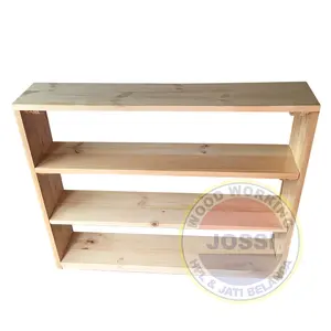 Rak Mainan Montessori Anak Kayu Jati Belanda