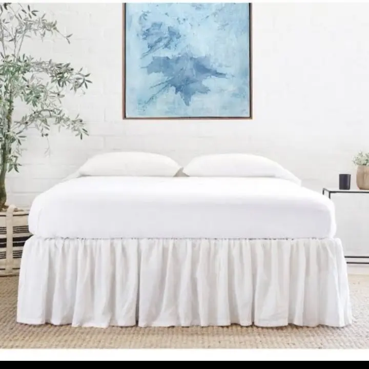 Rok kasur | Bed skirt | penutup kolong kasur | katun polos