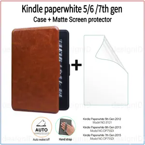 Paket bundle kindle paperwhite 1 2 3 7th case +Screen guard anti gores