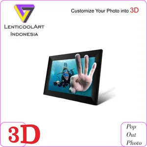 2R (6cm x 9cm) Custom Cetak Foto 3D lenticular gambar timbul/bergerak