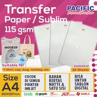 Gambar PACIFIC Kertas Transfer Paper Sublim / Sublime - Light A4 115 Gsm Printer Stationery dari Wahana Data Surabaya Kota Surabaya 1 Tokopedia