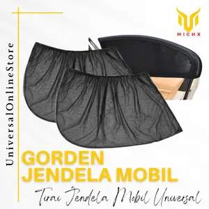 4 PCS Tirai Gorden Jendela Mobil Anti UV Pelindung Panas Kaca Film