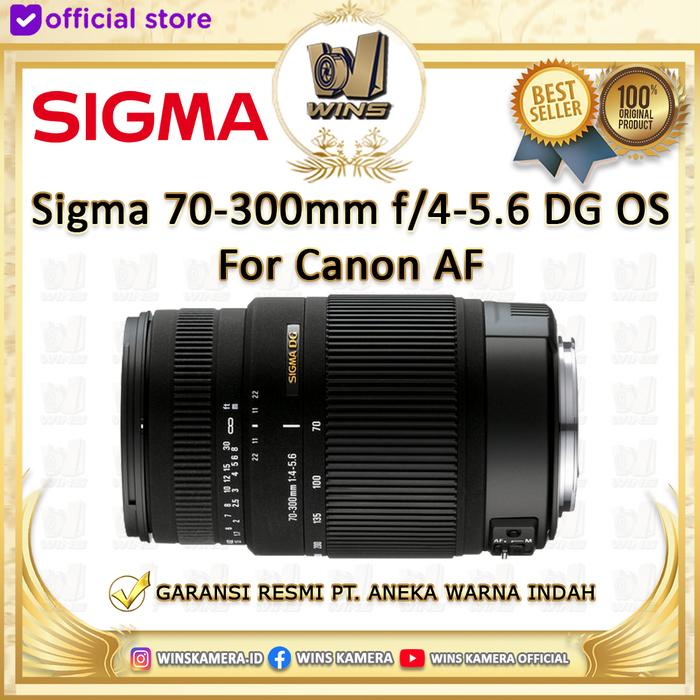 Gambar Sigma 70-300mm f/4-5.6 DG OS Lens for Canon - Garansi Resmi dari WINS OFFICIAL STORE Kota Administrasi Jakarta Utara Tokopedia