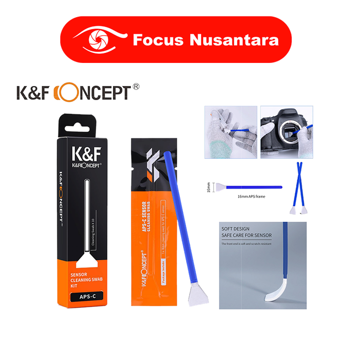 Gambar K&F Profesional 16mm APS-C Sensor Cleaning Swab dari Focus Nusantara Kota Administrasi Jakarta Pusat Tokopedia