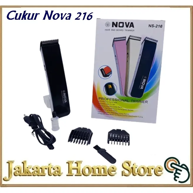 Alat Cukur Rambut Kumis Jenggot Charger & Portable Nova Nhc-6138