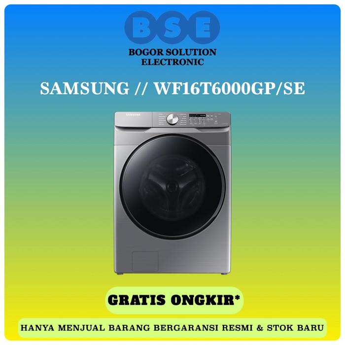 Gambar SAMSUNG WF16T6000GP 16Kg Mesin Cuci Front Loading 16 Kg Samsung Ecobub dari Bogor Solution Electronic Kota Bogor Tokopedia