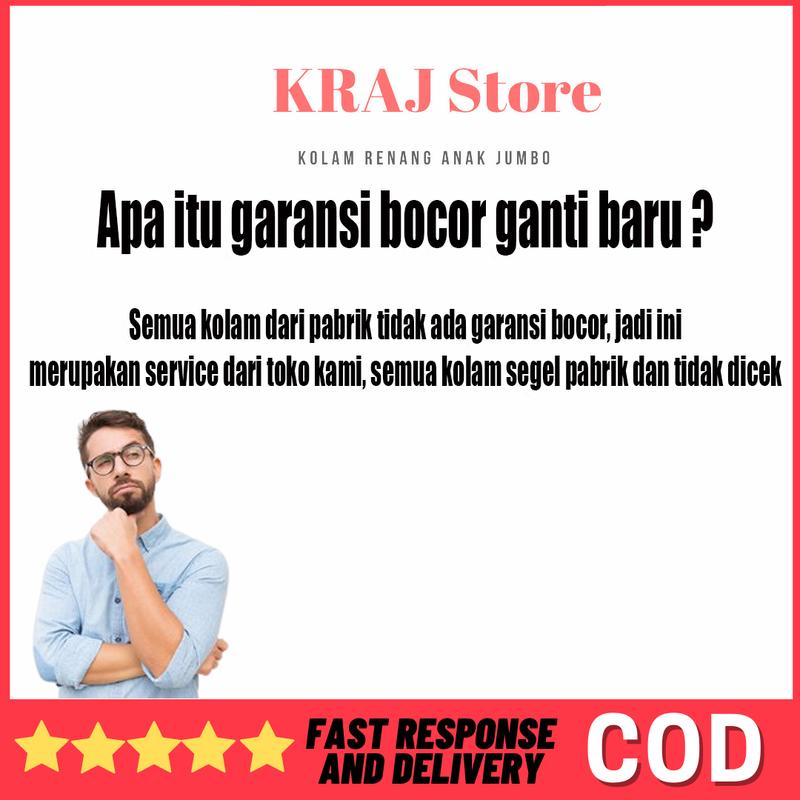 Kolam Renang Karet Anak/Bayi Murah Jumbo Besar 122cm Free Pompa 3