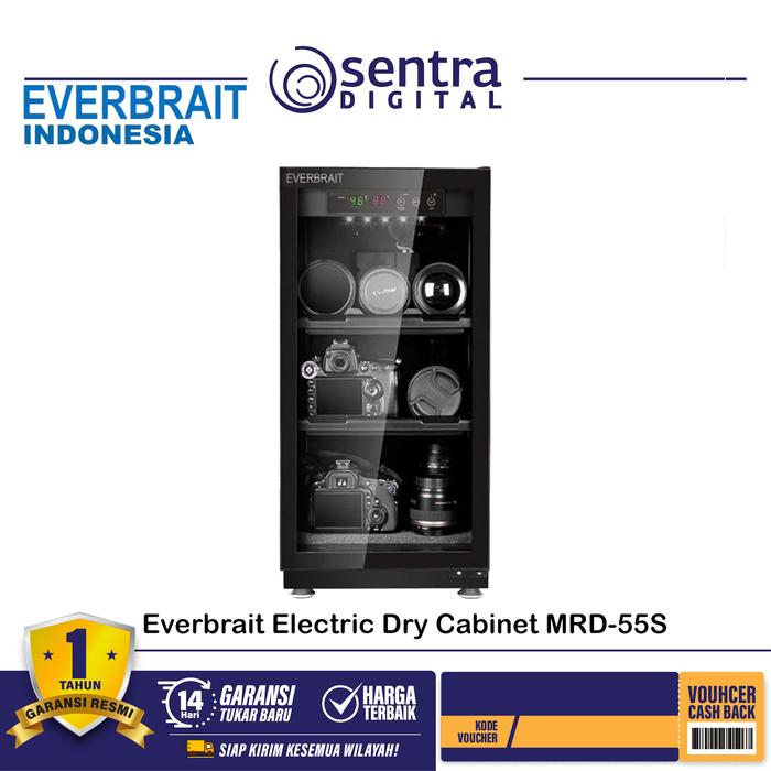 Gambar Everbrait Dry Cabinet MRD 55S (50 Liter, Anti-Jamur u/ Lensa Kamera) dari Sentra Digital Kota Surabaya Tokopedia