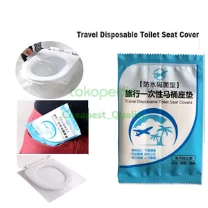 Alas Duduk kloset Plastik Travel Toilet Seat Cover Disposable