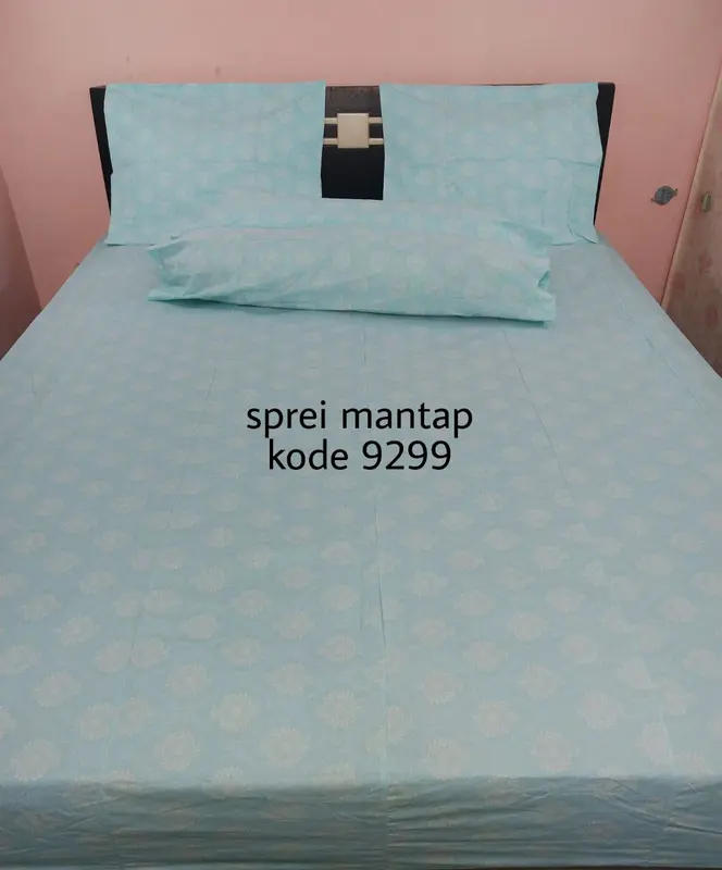 sprei perca My Love ukuran 90x200 kain kotakan 1