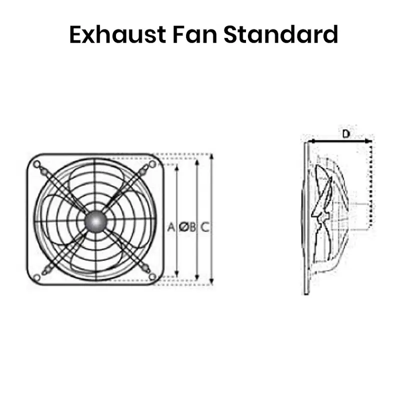 Exhause Fan Standar 10 Inch SPECTEK 220v 1400Rpm 1