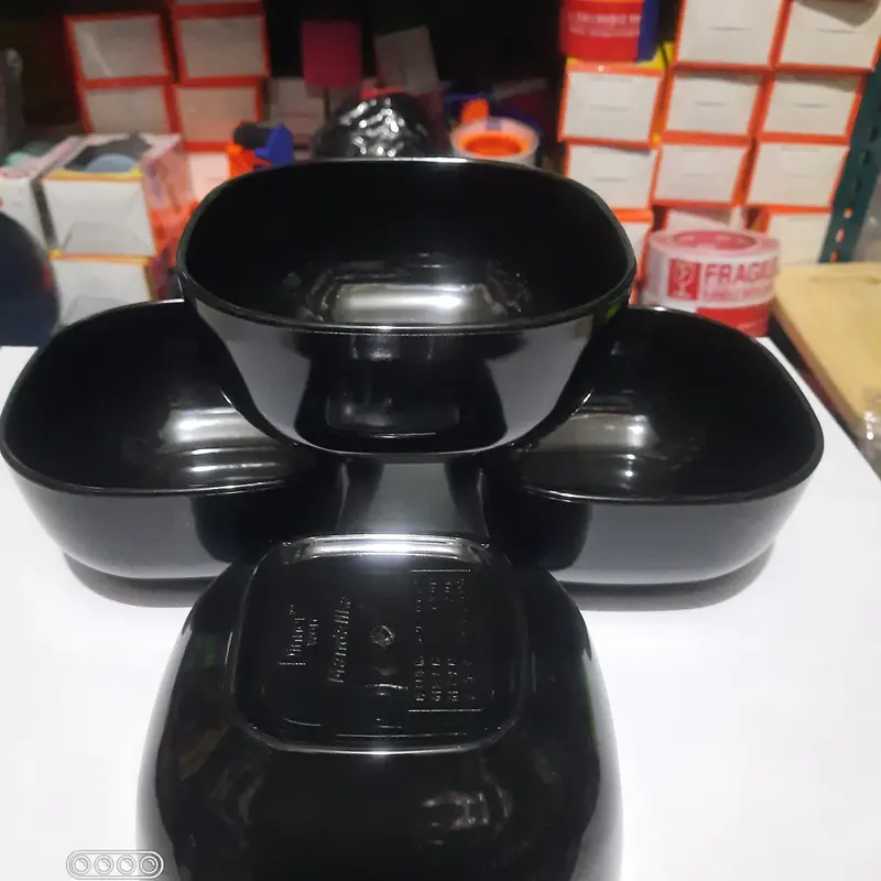 Mangkok melamin dinnerware foodgrade SNI lebar 15x15cm/mangkuk persegi tahan panas 1