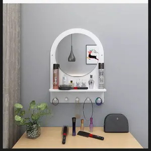 Rak Kamar Mandi Serbaguna Tempat Skincare dengan Kaca Cermin Rias