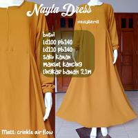 Gambar Gamis syari rayon crinkle airflow premium polos eksklusif dari Pico collection Kab. Klaten 5 Tokopedia