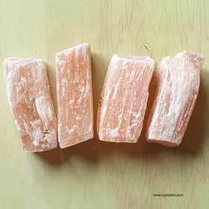 NATURAL ROUGH ORANGE SELENITE