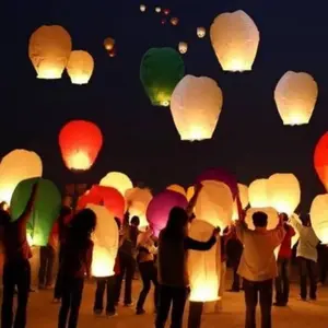 10PCS Lampion Terbang / Sky Lantern / Flying Lantern / Lentera Terbang warn
