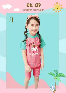 BJ368 baju renang perempuan usia 2-9 TAHUN model romper jumper