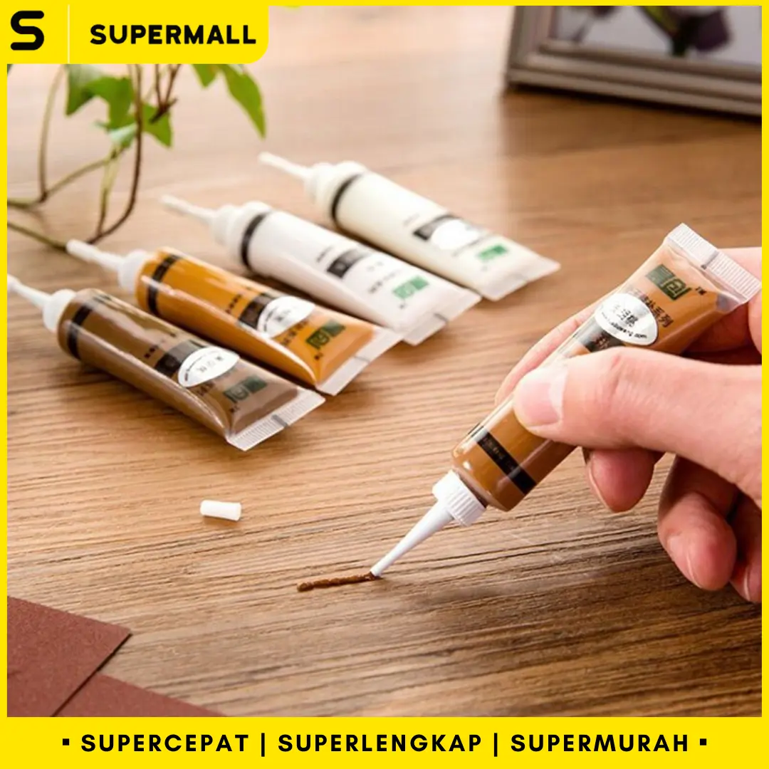 SUPERMALL Dempul Tusir HPL - Krim Kayu Resin Plamir Perbaikan Furnitur