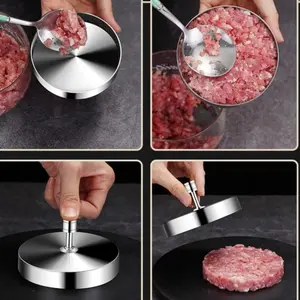 Cetakan Daging Hamburger Meat Pressing Mould Stainless Steel 304