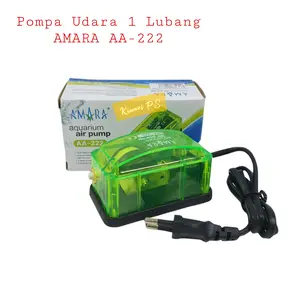 AMARA AA 222 Air Pump Pompa Udara Aquarium Ikan Aerator 1 Lubang AA222