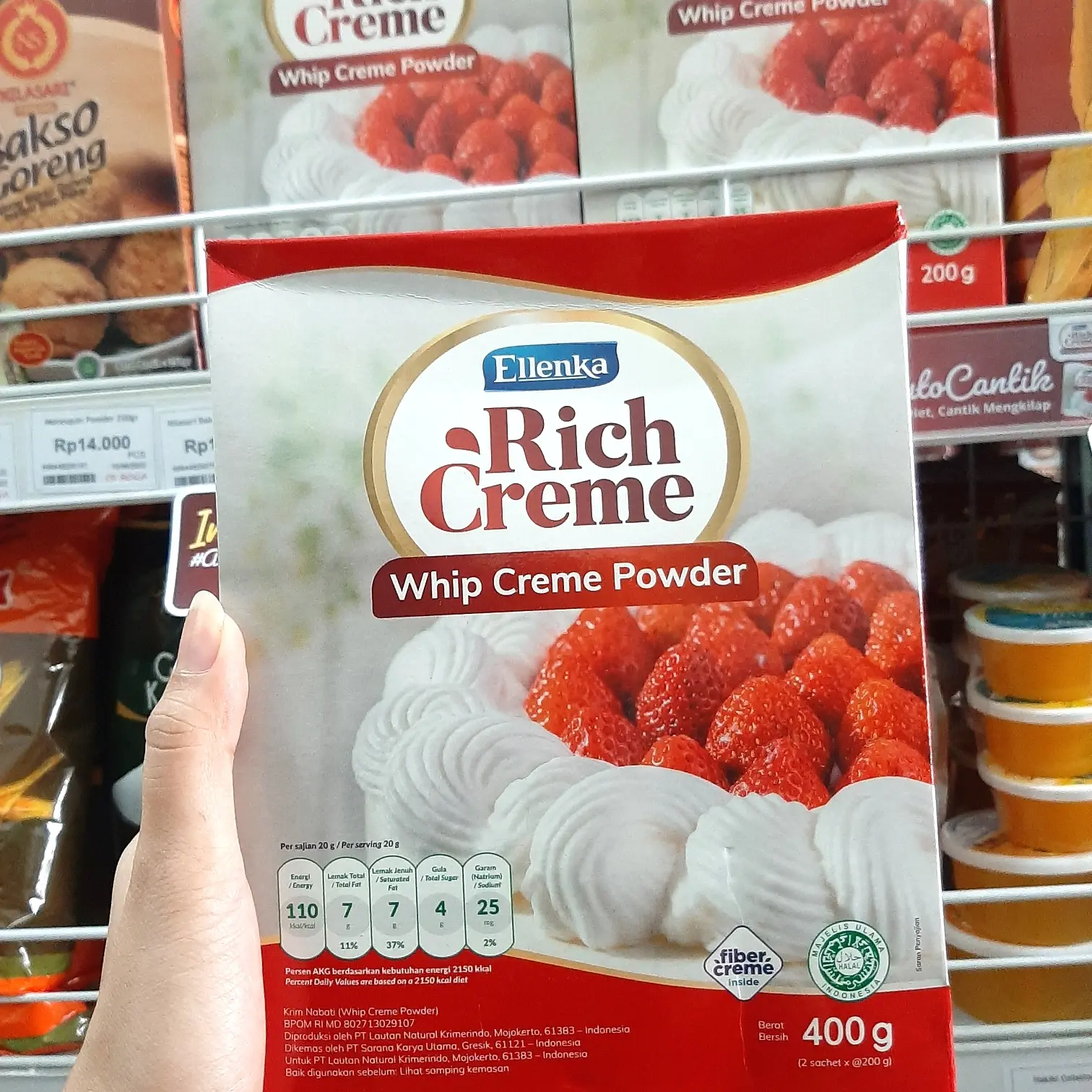 Rich Creme Whip Cream 400gr