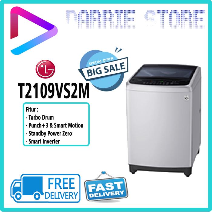 Gambar LG T-2109VS2M MESIN CUCI TOP LOADING WASHER T2109 2109VS2M T2109VS2M dari Darrie Store Kota Depok Tokopedia