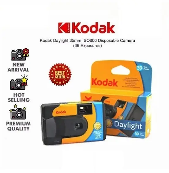 ORIGINAL Kodak Daylight Disposable Camera 39 exp kamera foto film