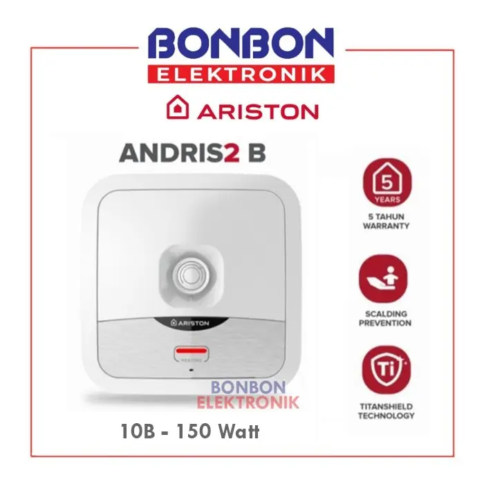 Ariston Water Heater 10 Liter ANDRIS 10B ANDRIS2 AN2 10 B 10L 150W  ANDRIS2 10B