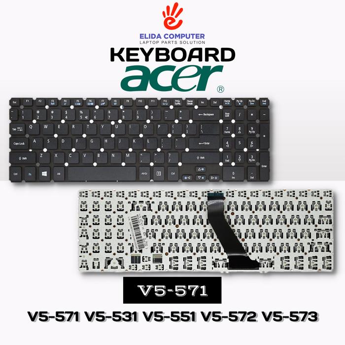 Tastiera Per Acer Aspire ES1-512, ES1-711, ES1-531 – Layout Spagnolo, Nera, Nuova