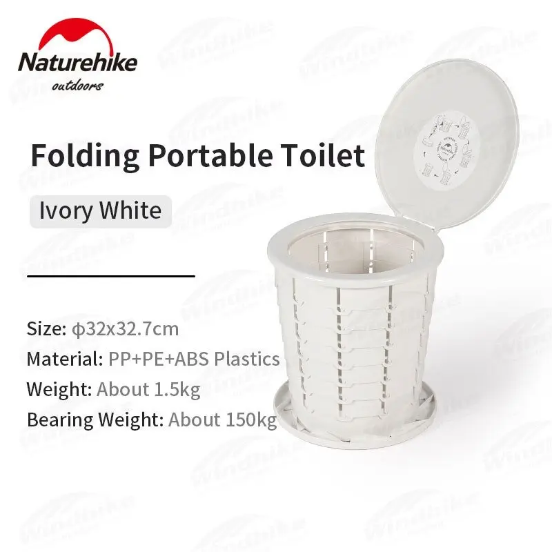 Toilet Portabel Lipat Naturehike NH22SJ00B Outdoor Folding Portable