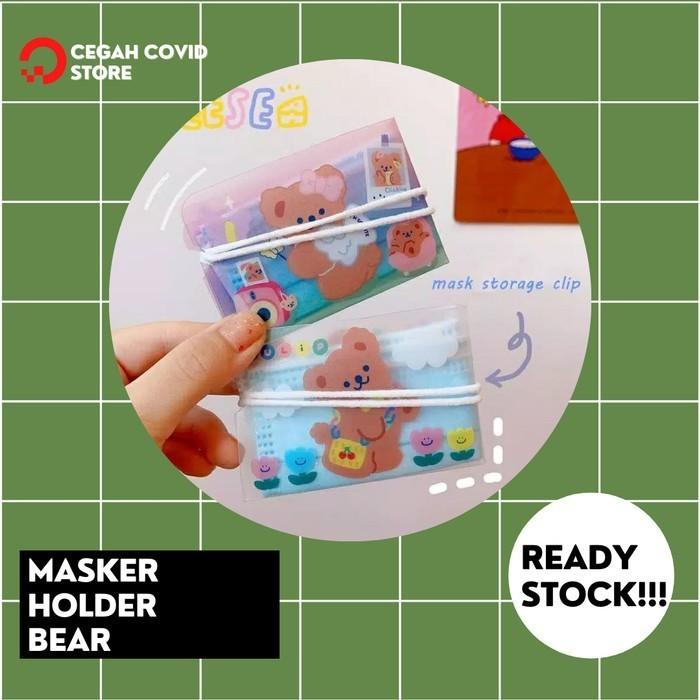Tempat Lipat Masker Medis LUCU New Model "Bear" Pelindung Masker Medis