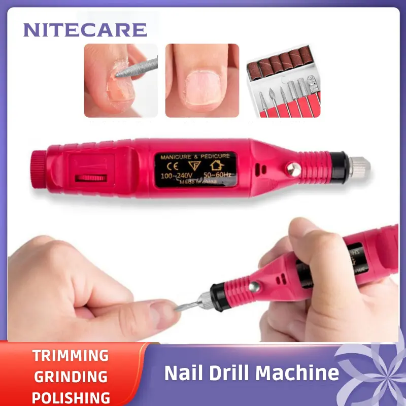 Alat Perawatan Kikir Kuku Elektrik Nail Art Drill Polishing Portable