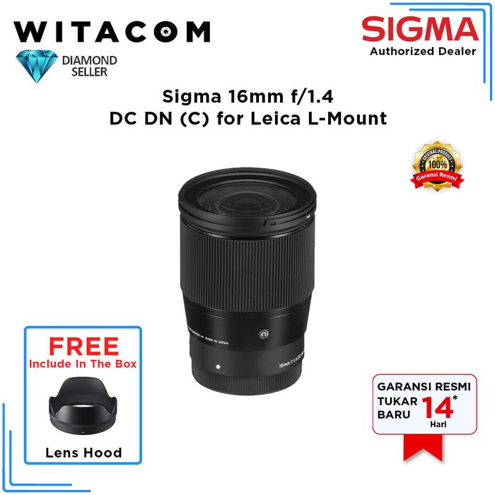 Gambar Lensa Sigma 16mm f1.4 DC DN Contemporary for Leica L-Mount dari Witacom Kota Administrasi Jakarta Pusat Tokopedia