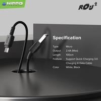 Gambar Hippo Rou 2 Kabel data dan Charging Micro USB Quick Charge 3.0 dari Hippo Official Yogyakarta Kota Yogyakarta 2 Tokopedia