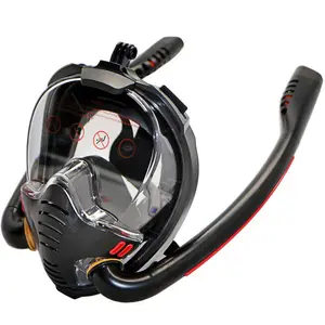 Kacamata Menyelam Full Face Diving Mask Underwater Snorkel Breath L/XL