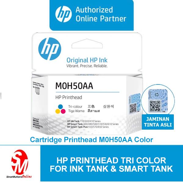 Gambar Cartridge HP Printhead M0H50AA Color dari SinarMutiara Online Kota Administrasi Jakarta Barat Tokopedia