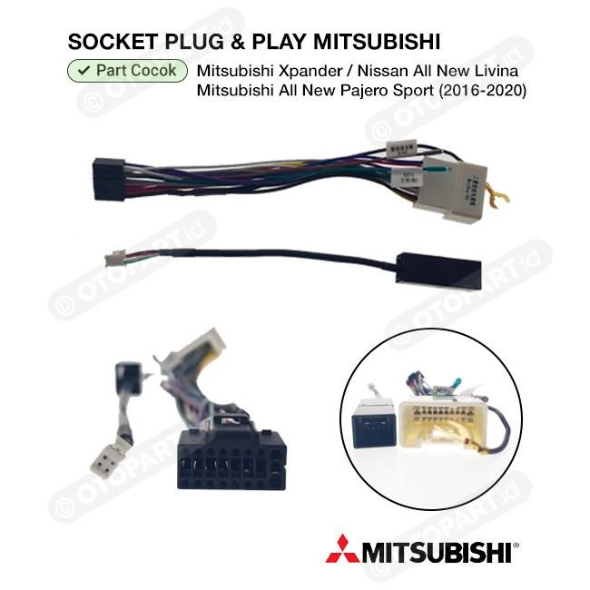 Gambar Socket Head Unit PNP Xpander All New Pajero Livina Plug And Play dari HS VARIASI Car Accessories Kota Surakarta Tokopedia