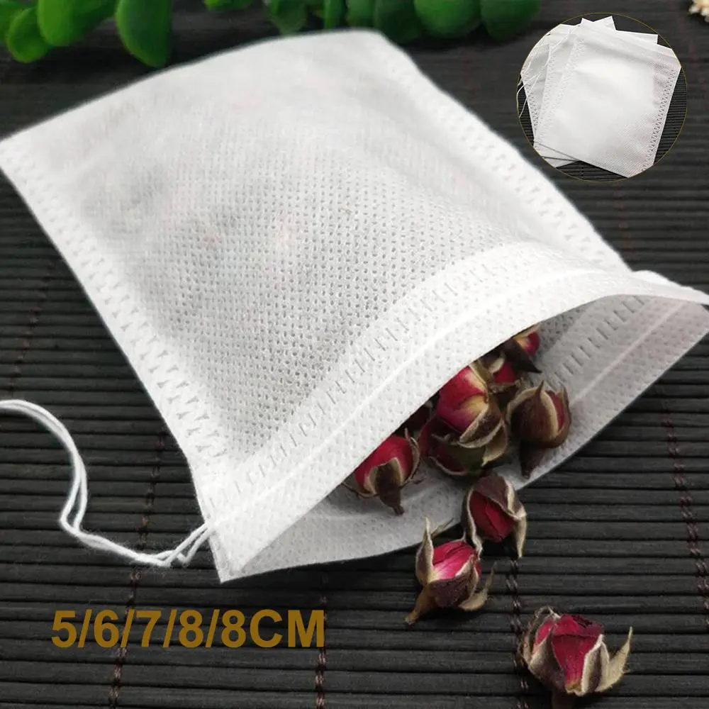 Kantong Filter Saringan Teh Teabag Drawstring Disposable 10 kopi celup