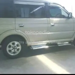 Foot step injakan samping mobil kuda model bintik-bintik plus bracket komplit