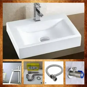 wastafel k 15 komplit kran stainless