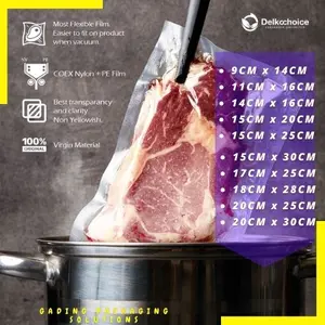 PLASTIK VACUUM VACUM VAKUM MAKANAN POLOS EMBOSSED EMBOS SEALER MAKANAN