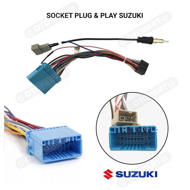 Gambar Socket Head Unit SUZUKI Plug And Play dari HS VARIASI Car Accessories Kota Surakarta Tokopedia