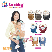 Gambar Snobby Gendongan Depan Bayi Ransel Saku Print Baby Carrier 2 Posisi - Artsy Brown dari Berry Baby Kota Bandung 1 Tokopedia