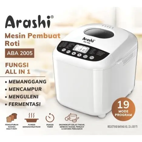 NEW All In One Electric BreadMaker ARASHI 19in1 *MEDAN*
