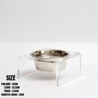 Gambar Stand Pet Bowl Acrylic / Holder Tempat Makan Hewan Peliharaan Akrilik - 2 Lubang Kecil dari Unique Official Store Kab. Indramayu 4 Tokopedia