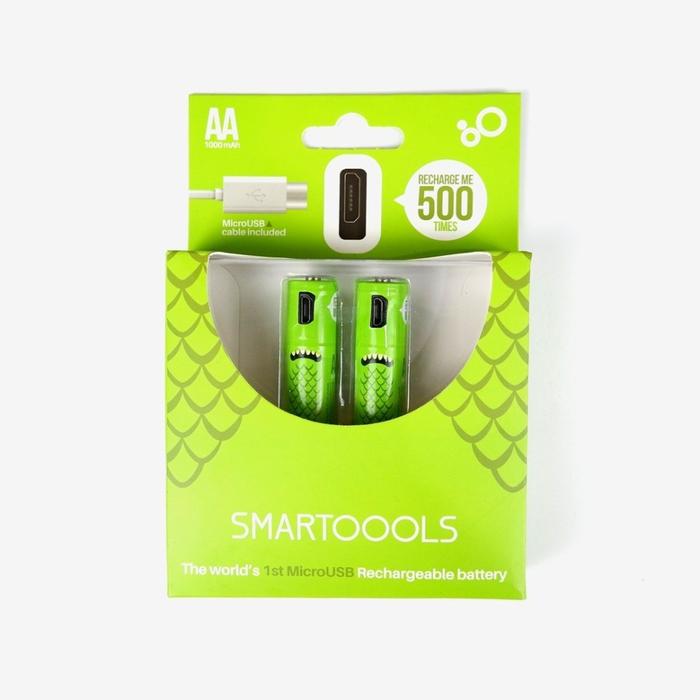 Gambar SMARTTOOLS RECHARGEABLE AA BATTERY MICRO USB dari semestaonline Kota Malang Tokopedia