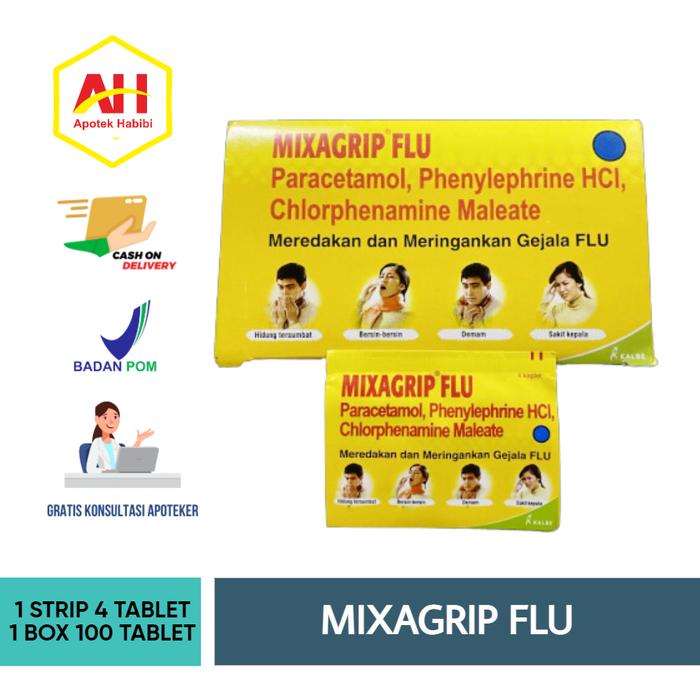 Gambar MIXAGRIP MIKSAGRIP MIKSAGRIF FLU 1 BLISTER ISI 4 KAPLET dari Apotek Habibi Kab. Kuningan Tokopedia