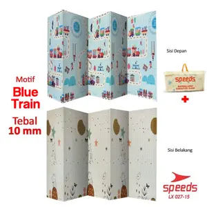 Karpet Lipat Playmat Bayi Karpet Bayi Matras Bayi Foam SPEEDS Free Tas