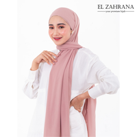 Gambar ELZAHRANA HIJAB Flory Pashmina Ceruty Babydoll - Pasmina Polos 2M Bold - Merah dari El Zahrana Kab. Gresik 3 Tokopedia